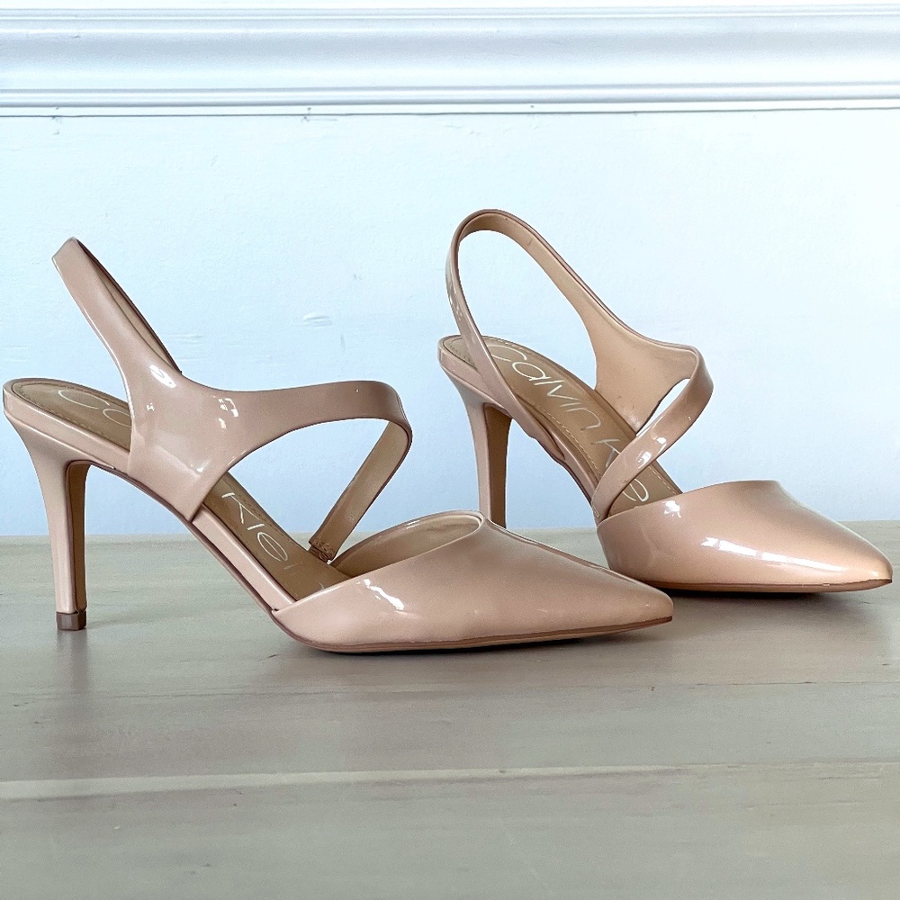 Calvin Klein Nude Heels size 6